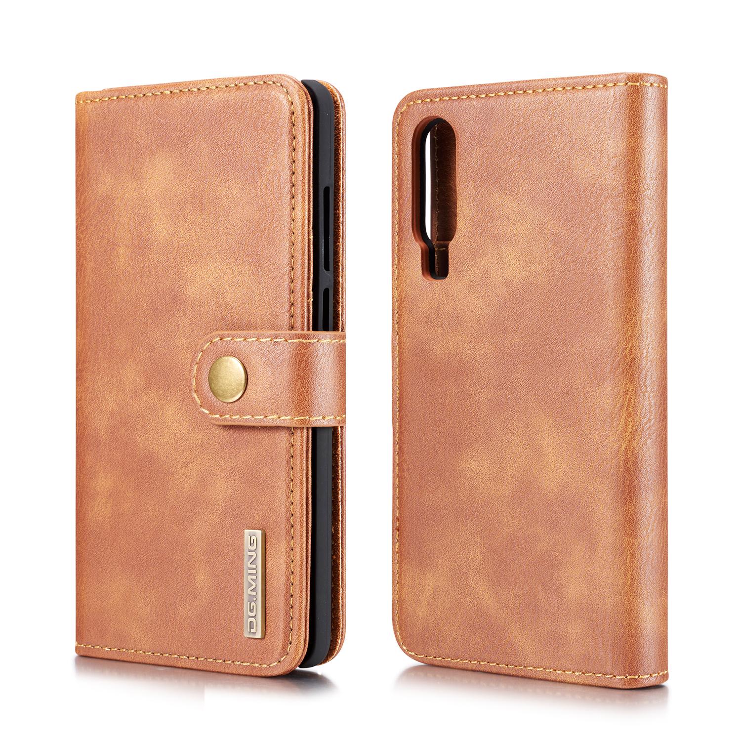 Étui portefeuille Magnet Wallet Huawei P30 Cognac