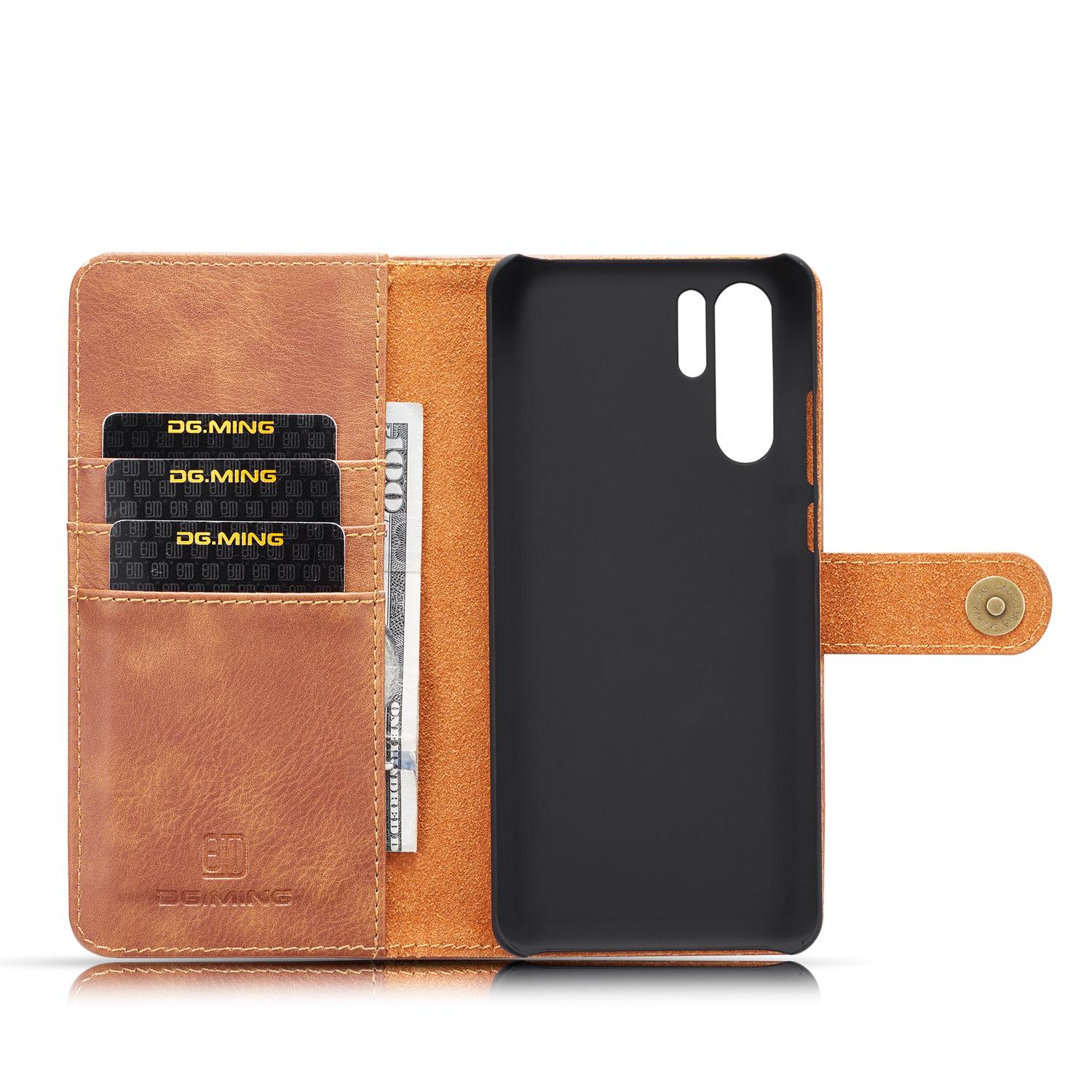 Étui portefeuille Magnet Wallet Huawei P30 Pro, Cognac