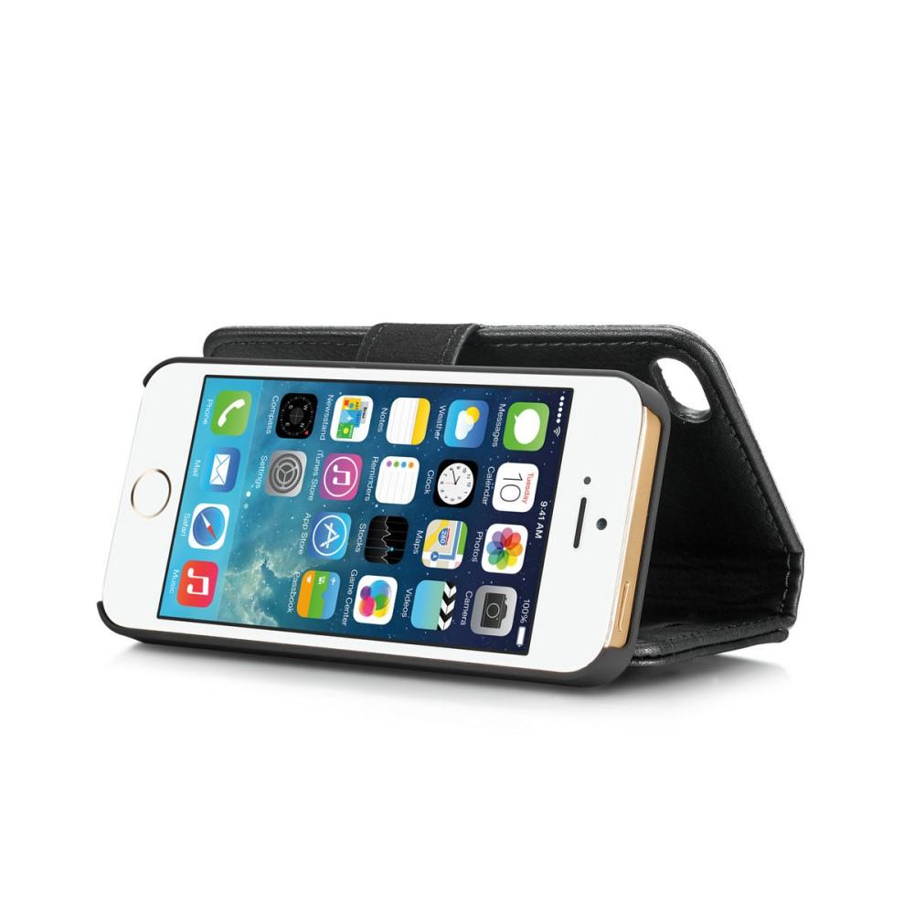 Étui portefeuille Magnet Wallet iPhone 5/5S/SE Black