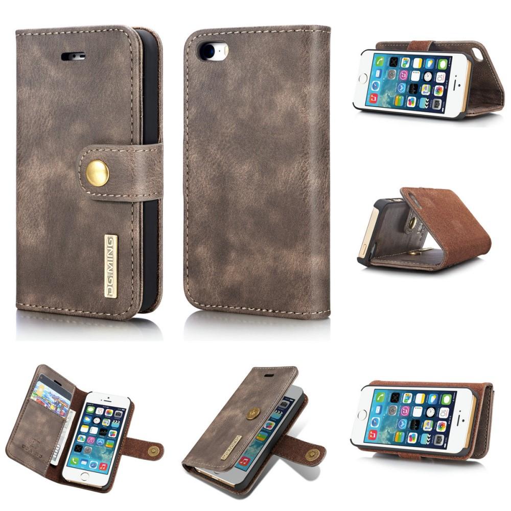 Étui portefeuille Magnet Wallet iPhone 5/5S/SE Brown