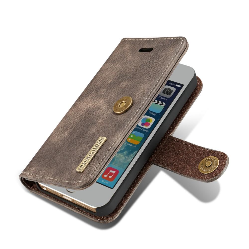 Étui portefeuille Magnet Wallet iPhone 5/5S/SE Brown