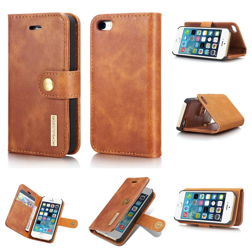 Étui portefeuille Magnet Wallet iPhone 5/5S/SE, Cognac