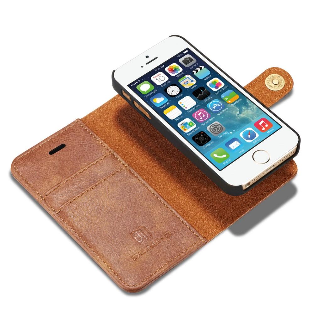 Étui portefeuille Magnet Wallet iPhone 5/5S/SE, Cognac