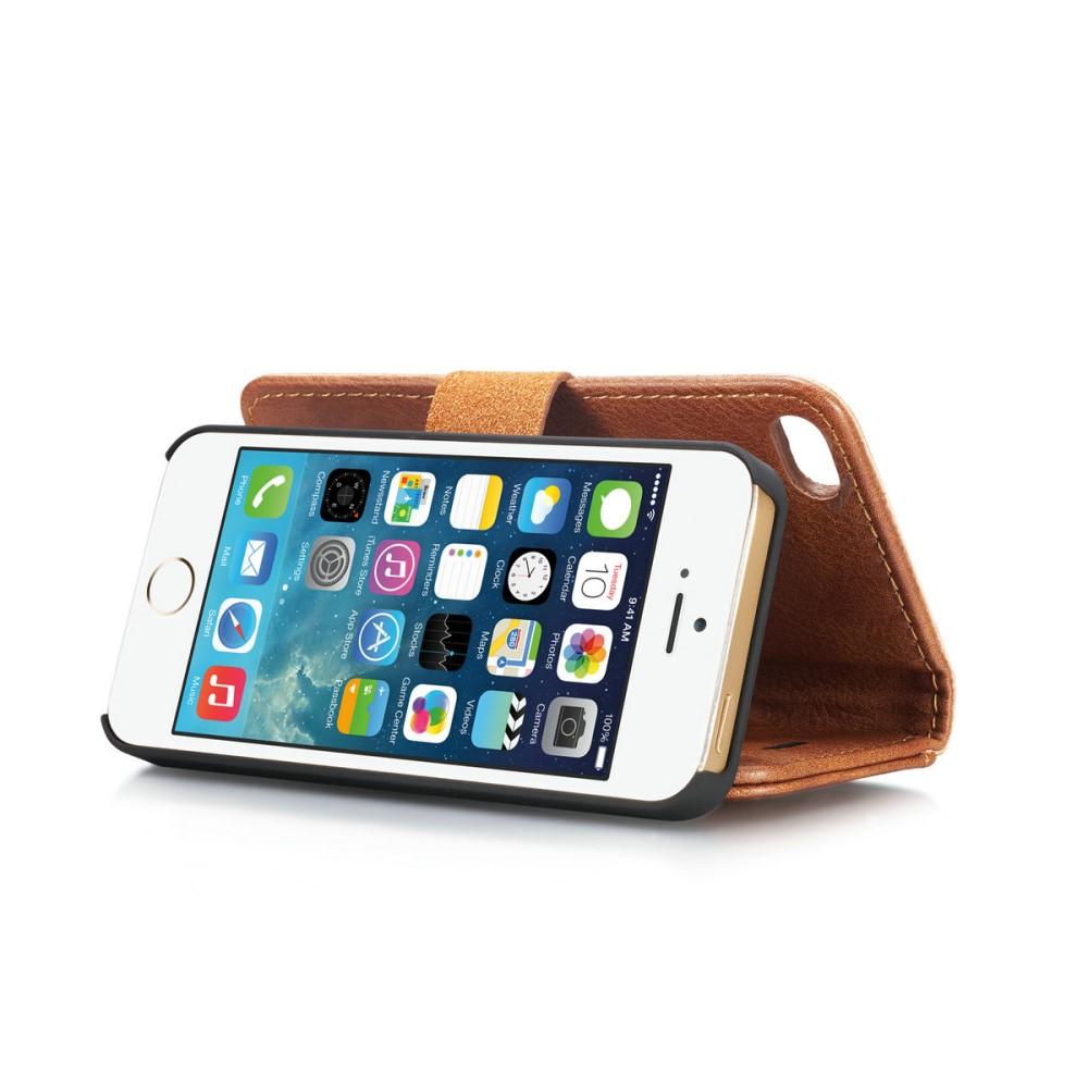 Étui portefeuille Magnet Wallet iPhone 5/5S/SE, Cognac