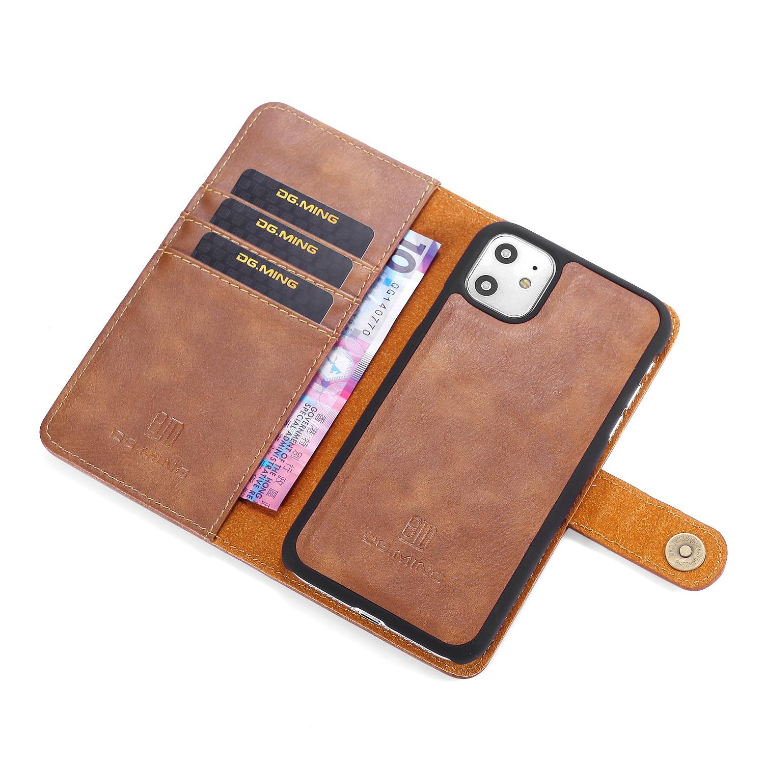 Étui portefeuille Magnet Wallet iPhone 11, Cognac