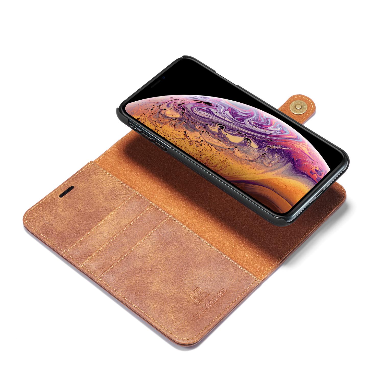 Étui portefeuille Magnet Wallet iPhone Xs Max, Cognac