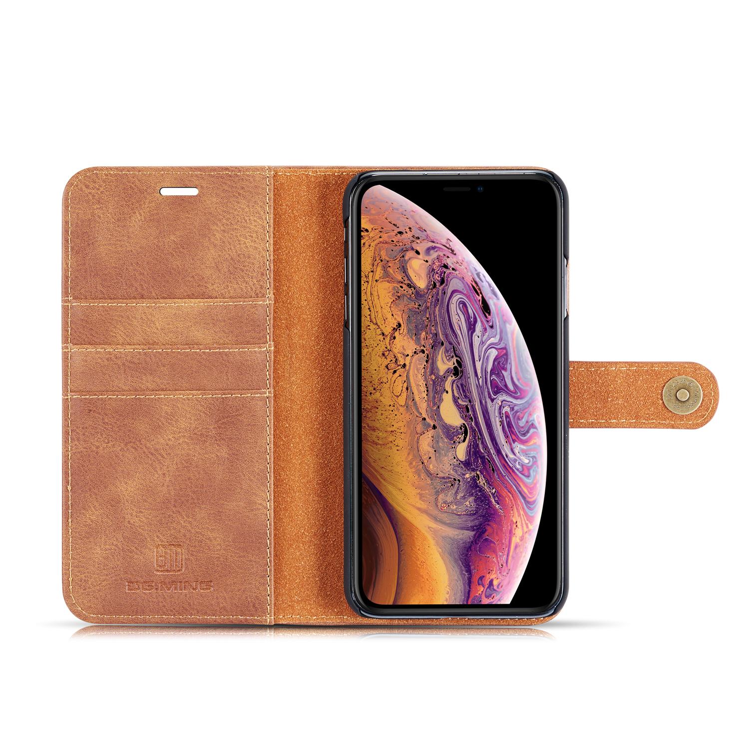 Étui portefeuille Magnet Wallet iPhone Xs Max, Cognac