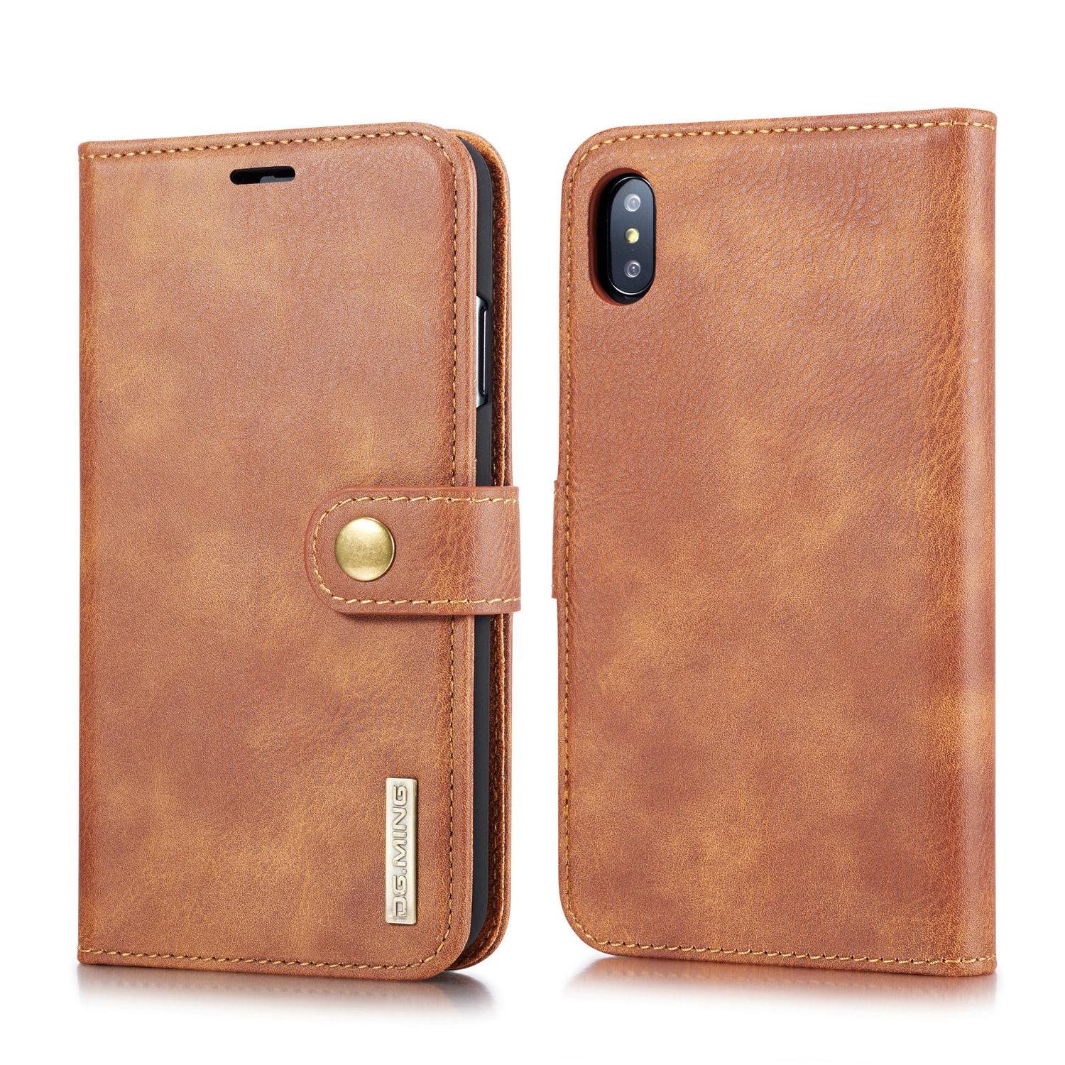 Étui portefeuille Magnet Wallet iPhone Xs Max, Cognac