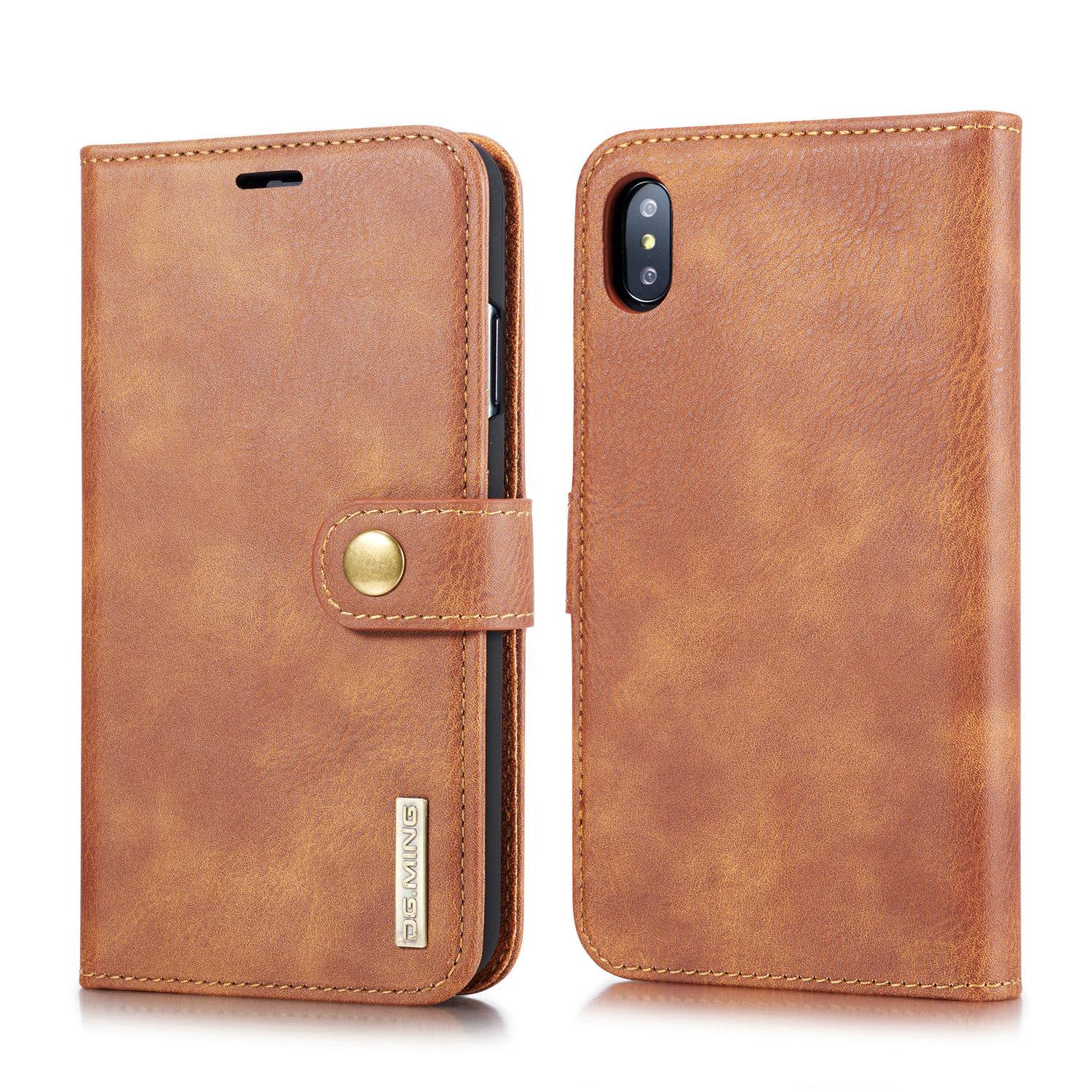 Étui portefeuille Magnet Wallet iPhone Xs Max Cognac