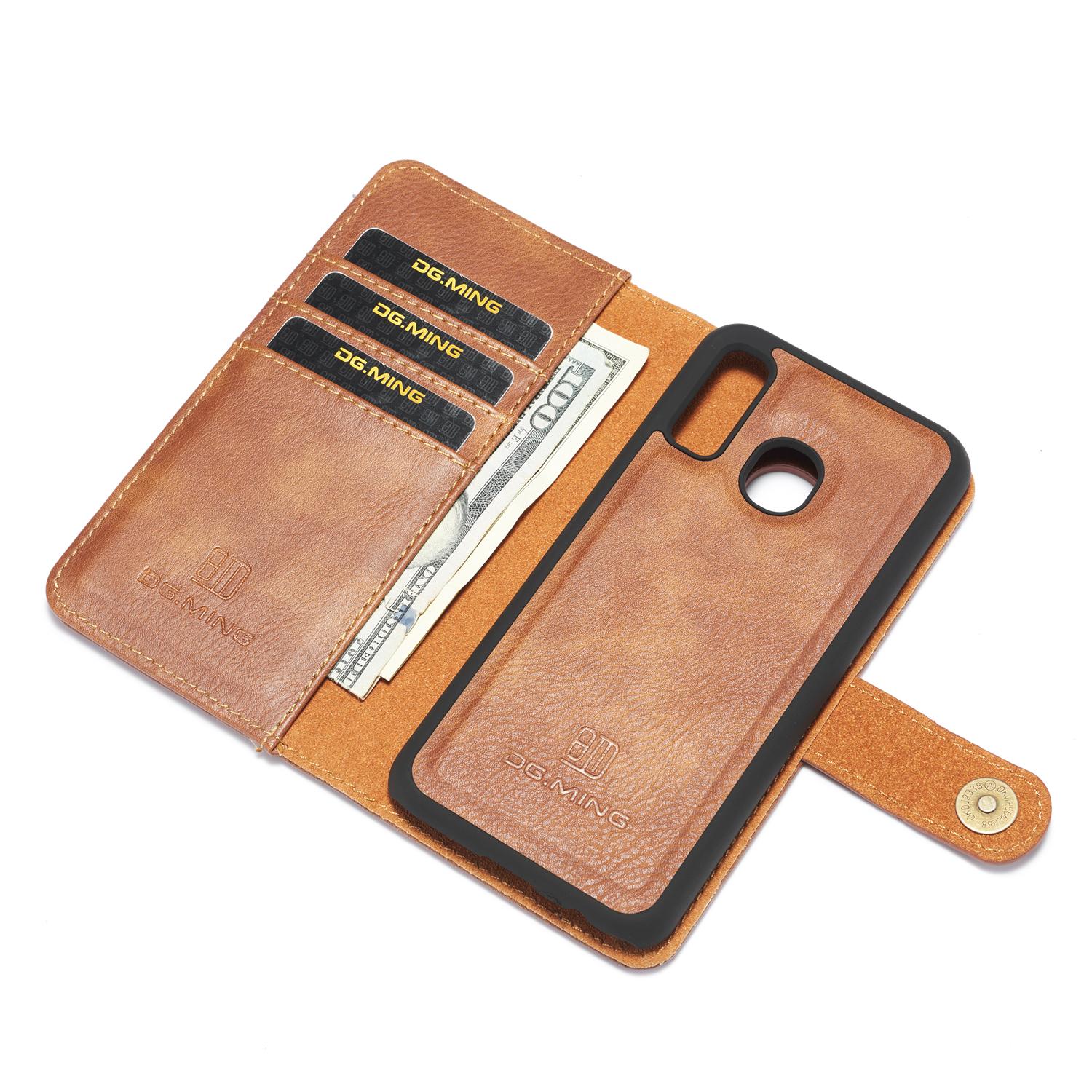 Étui portefeuille Magnet Wallet Samsung Galaxy A40, Cognac