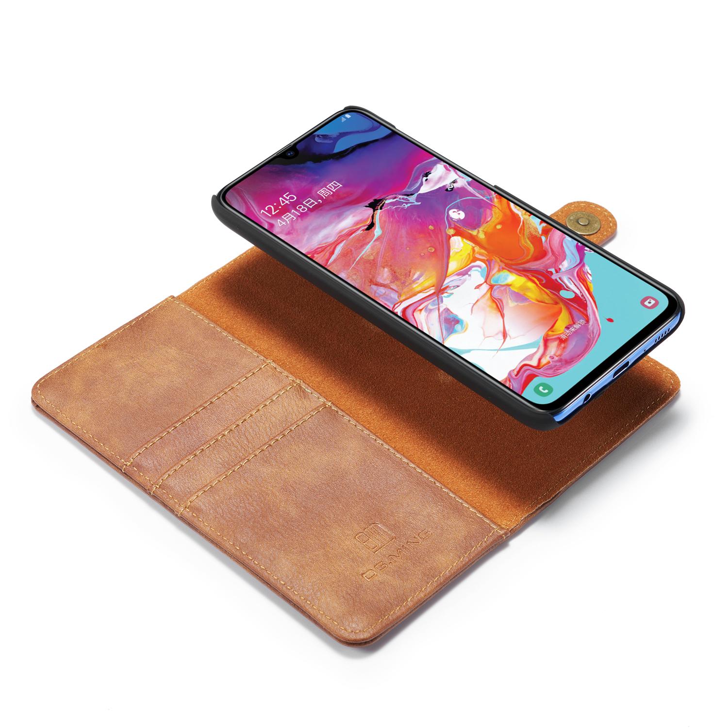 Étui portefeuille Magnet Wallet Samsung Galaxy A70, Marron
