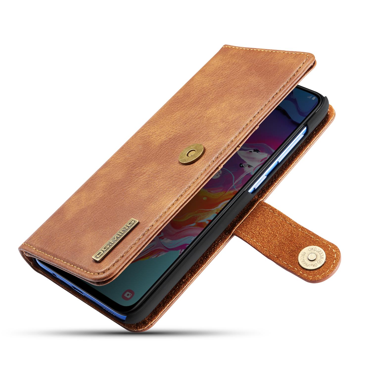 Étui portefeuille Magnet Wallet Samsung Galaxy A70, Marron