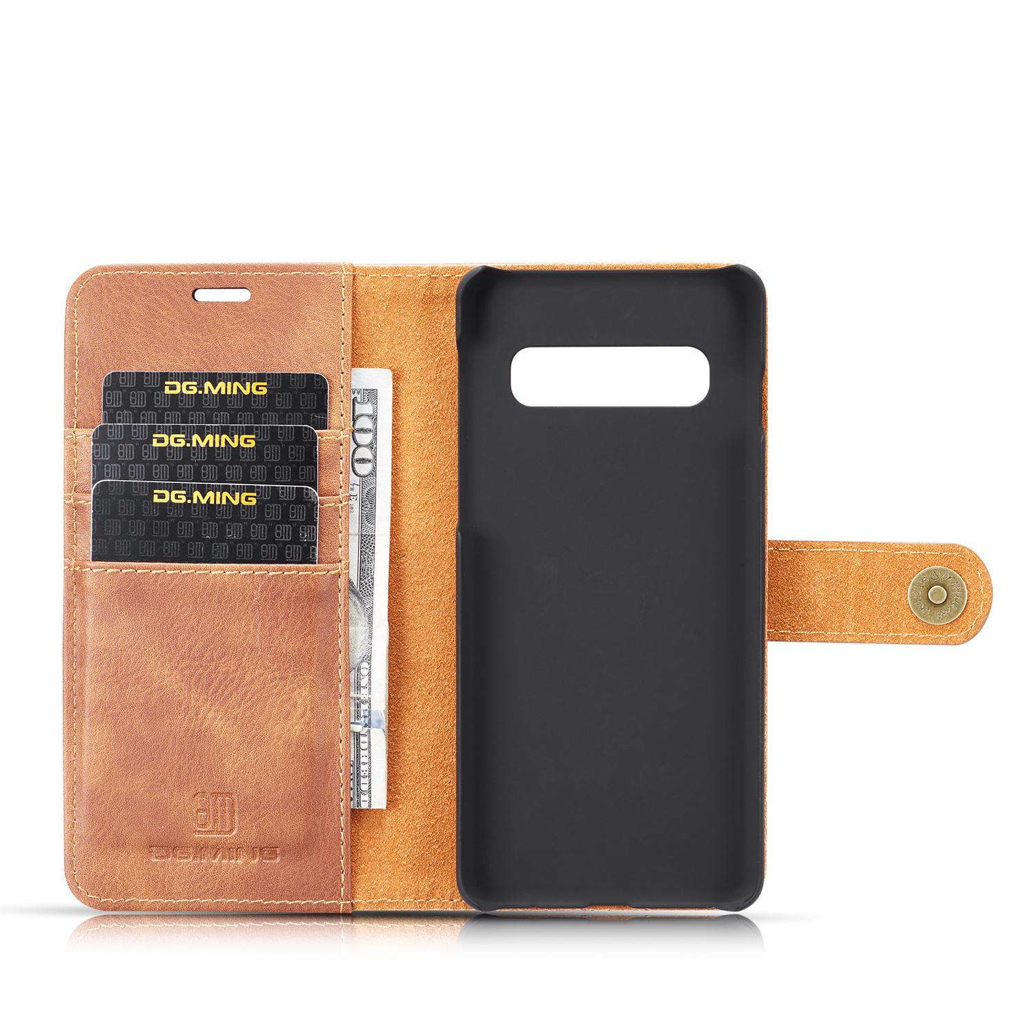 Étui portefeuille Magnet Wallet Samsung Galaxy S10 Cognac