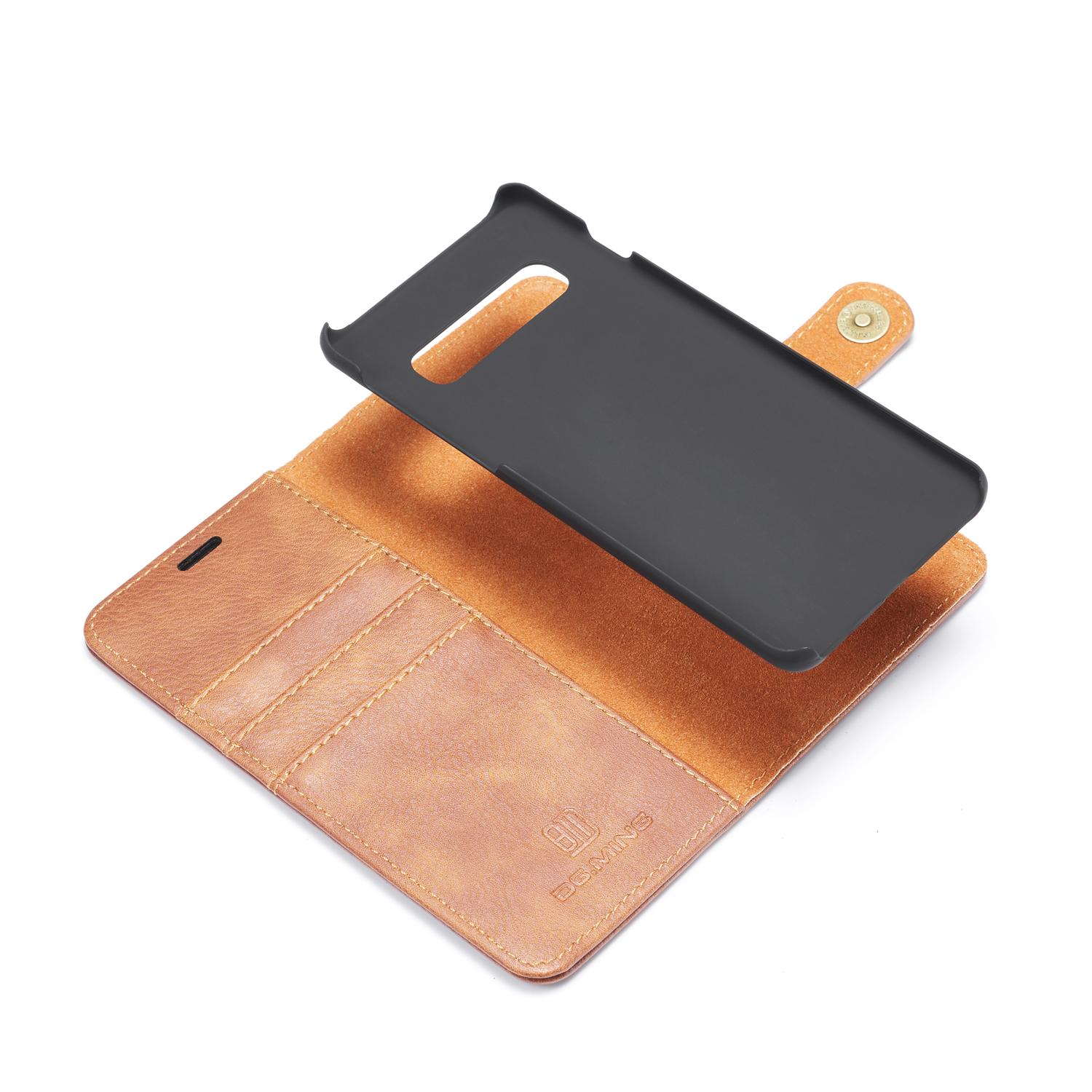 Étui portefeuille Magnet Wallet Samsung Galaxy S10 Plus, Cognac