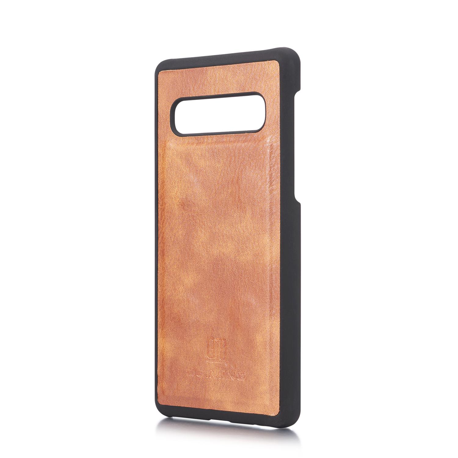 Étui portefeuille Magnet Wallet Samsung Galaxy S10 Plus, Cognac