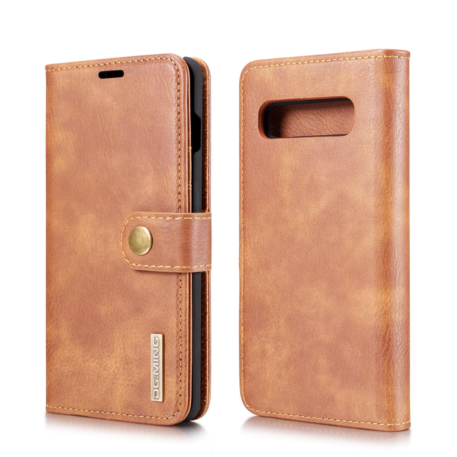 Étui portefeuille Magnet Wallet Samsung Galaxy S10 Plus, Cognac