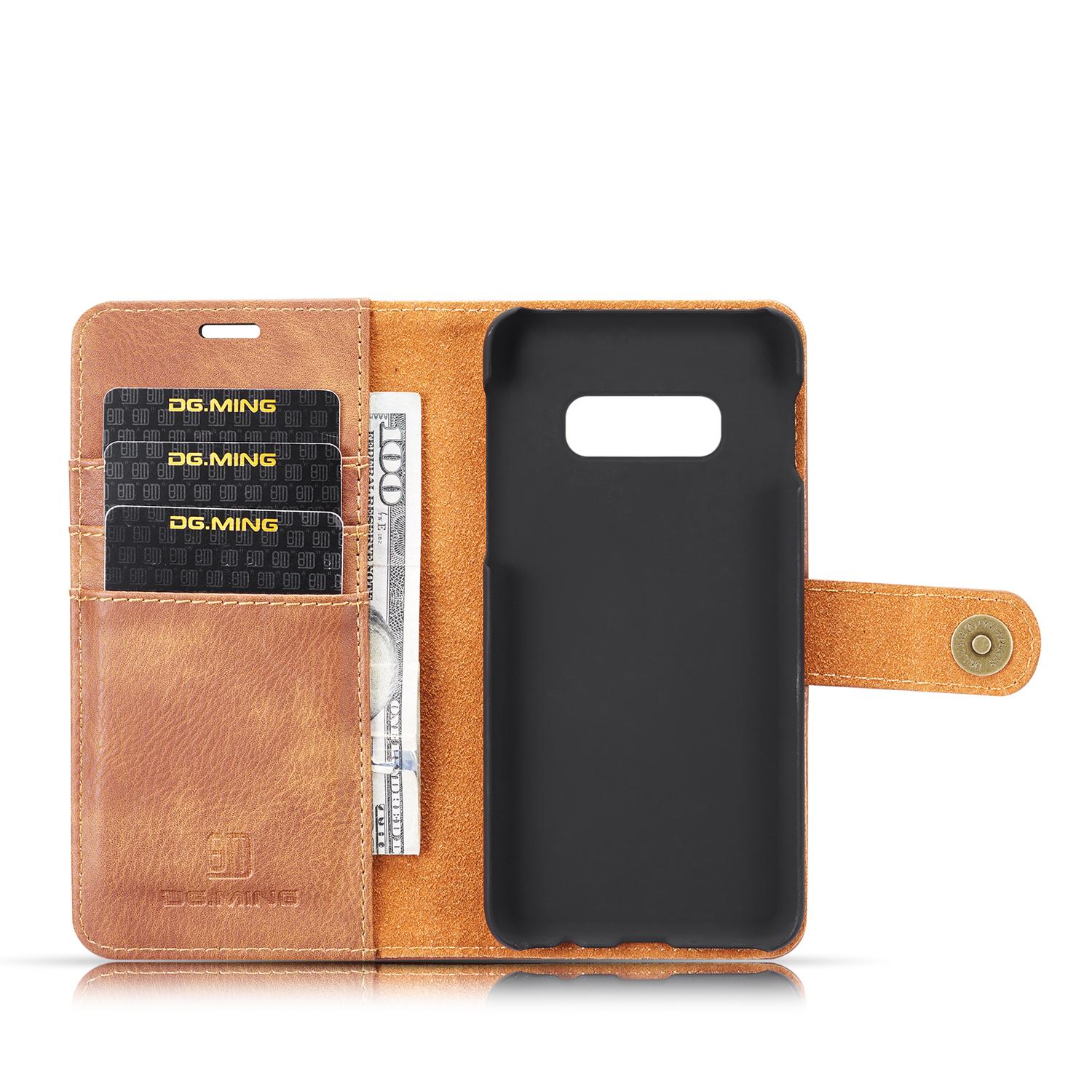 Étui portefeuille Magnet Wallet Samsung Galaxy S10e Cognac