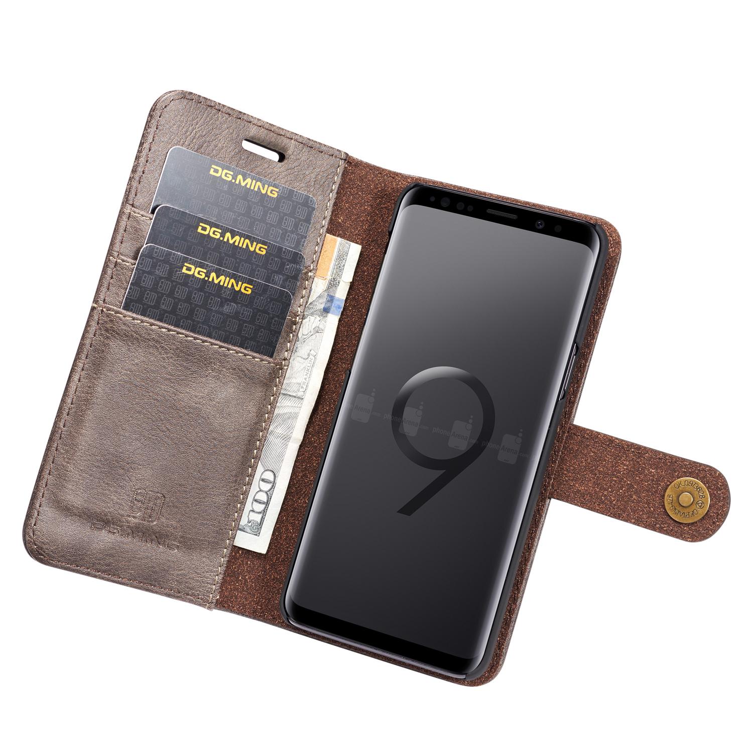 Étui portefeuille Magnet Wallet Samsung Galaxy S9 Plus, Brown