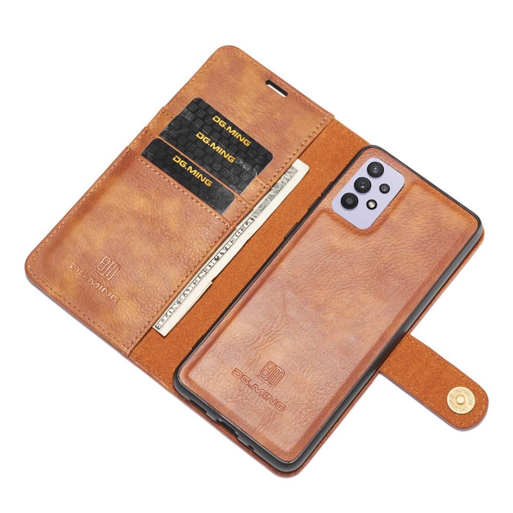 Étui portefeuille Magnet Wallet Samsung Galaxy A32 5G, Cognac