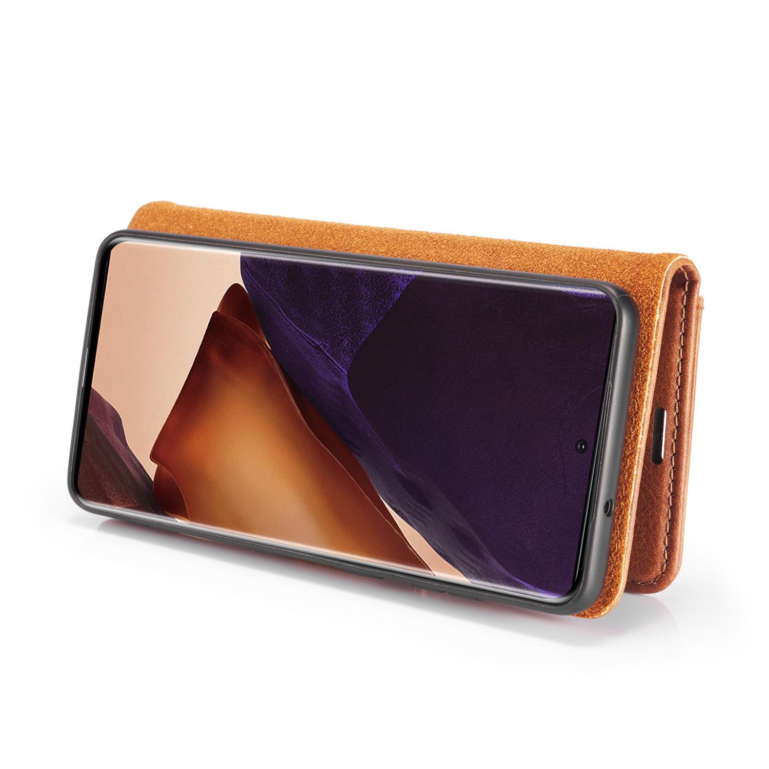 Étui portefeuille Magnet Wallet Samsung Galaxy Note 20 Ultra, Marron