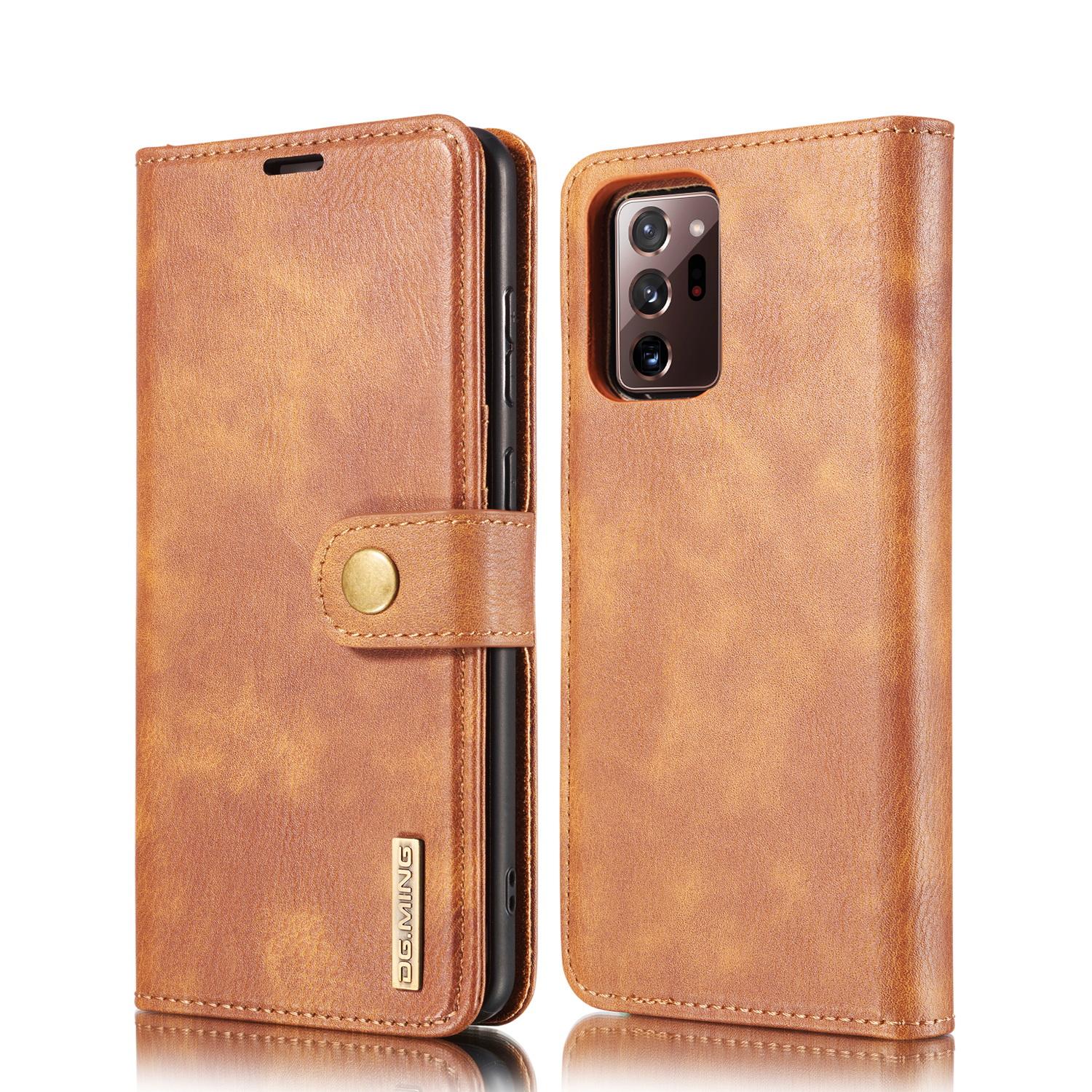 Étui portefeuille Magnet Wallet Samsung Galaxy Note 20 Ultra, Marron