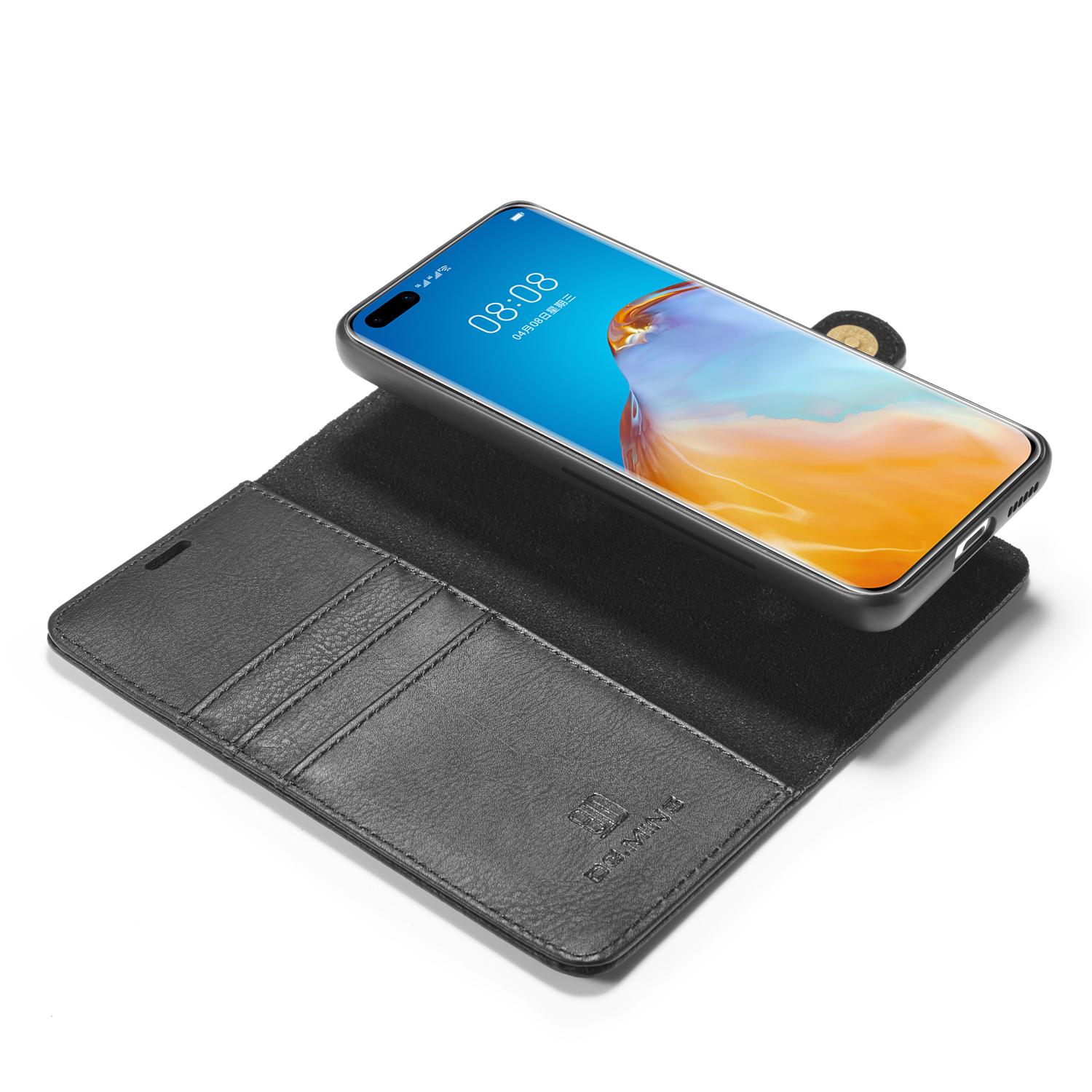 Étui portefeuille Magnet Wallet Huawei P40 Pro, Noir