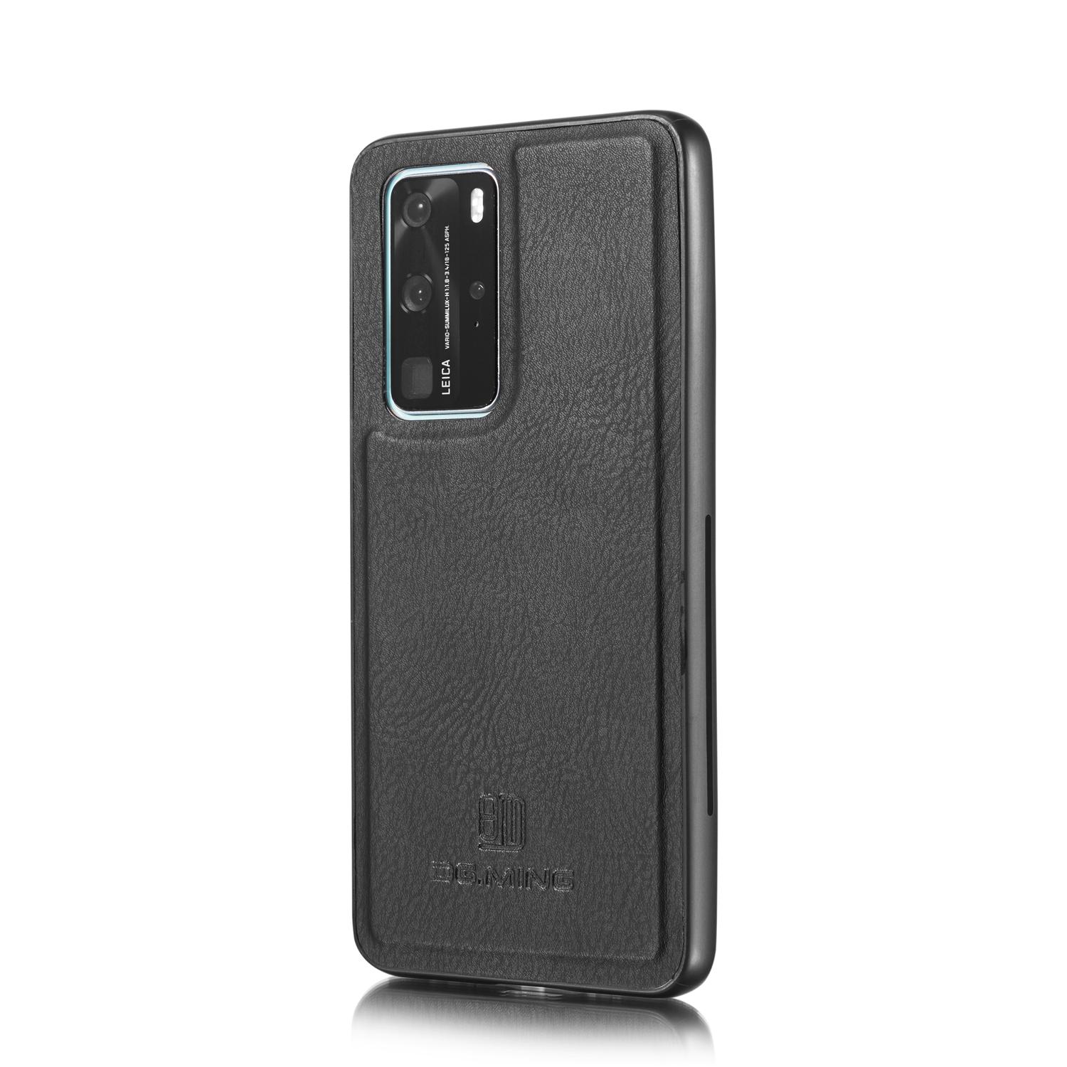 Étui portefeuille Magnet Wallet Huawei P40 Pro, Noir