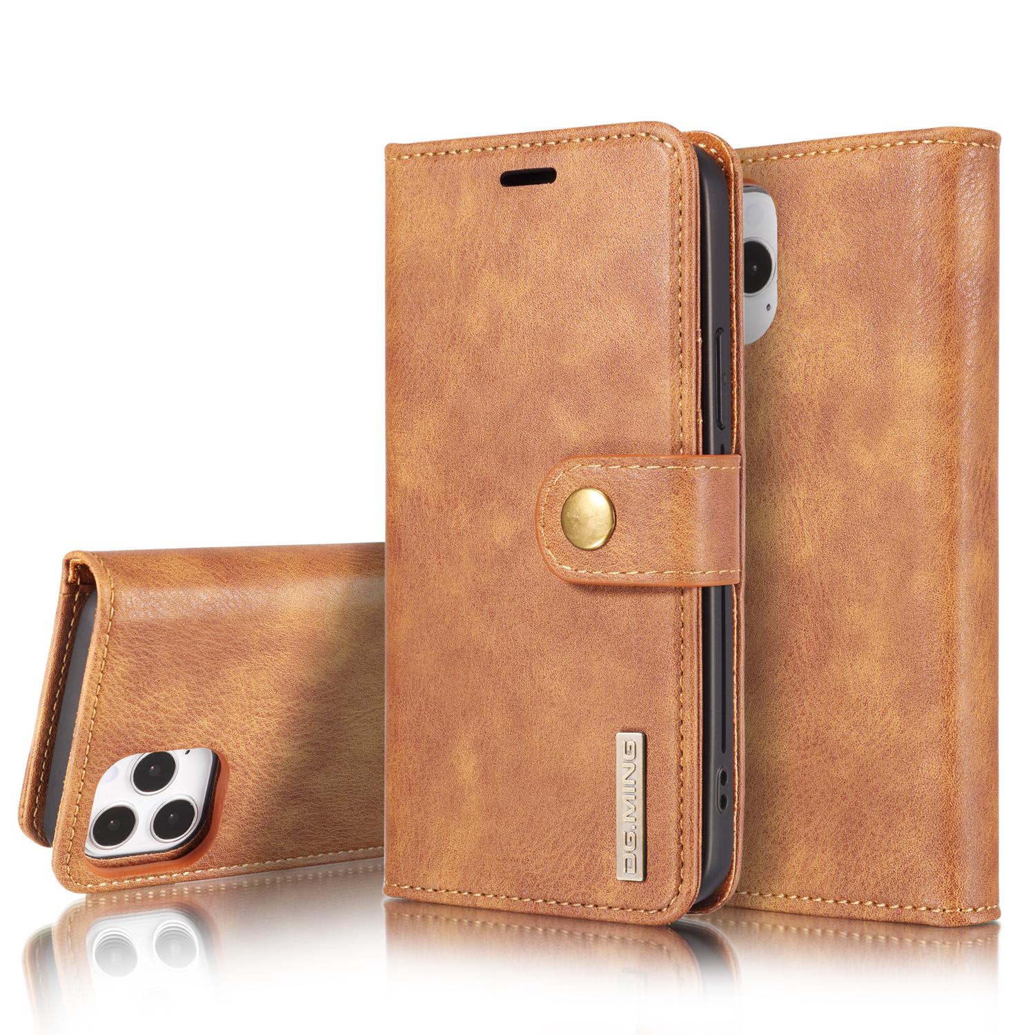 Étui portefeuille Magnet Wallet iPhone 12/iPhone 12 Pro, Cognac