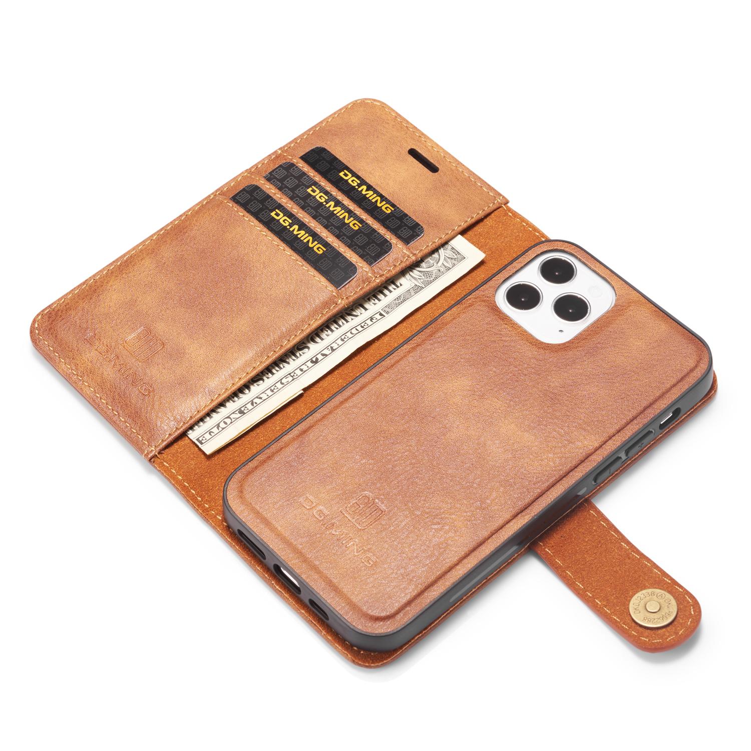 Étui portefeuille Magnet Wallet iPhone 12 Pro Max, Cognac