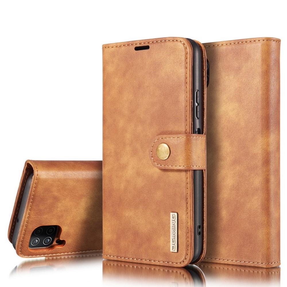 Étui portefeuille Magnet Wallet Samsung Galaxy A12 5G, Cognac