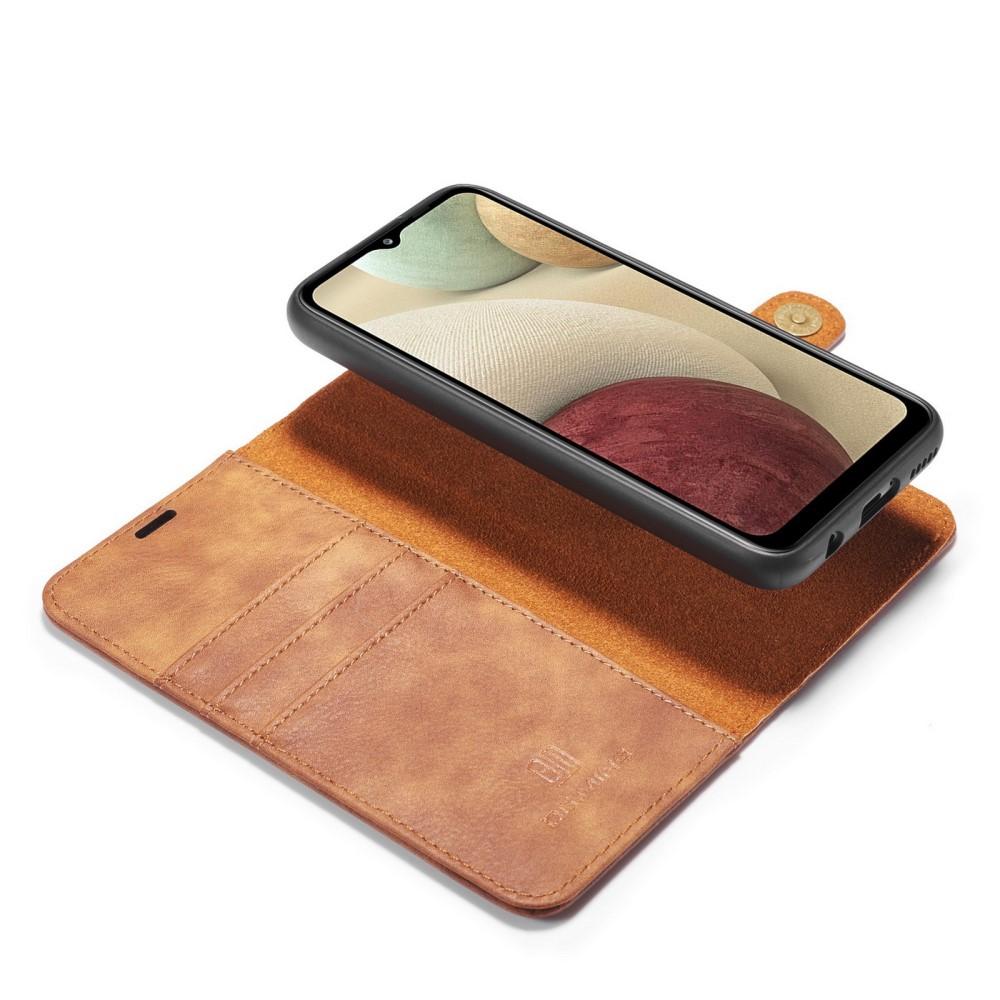 Étui portefeuille Magnet Wallet Samsung Galaxy A12 5G, Cognac