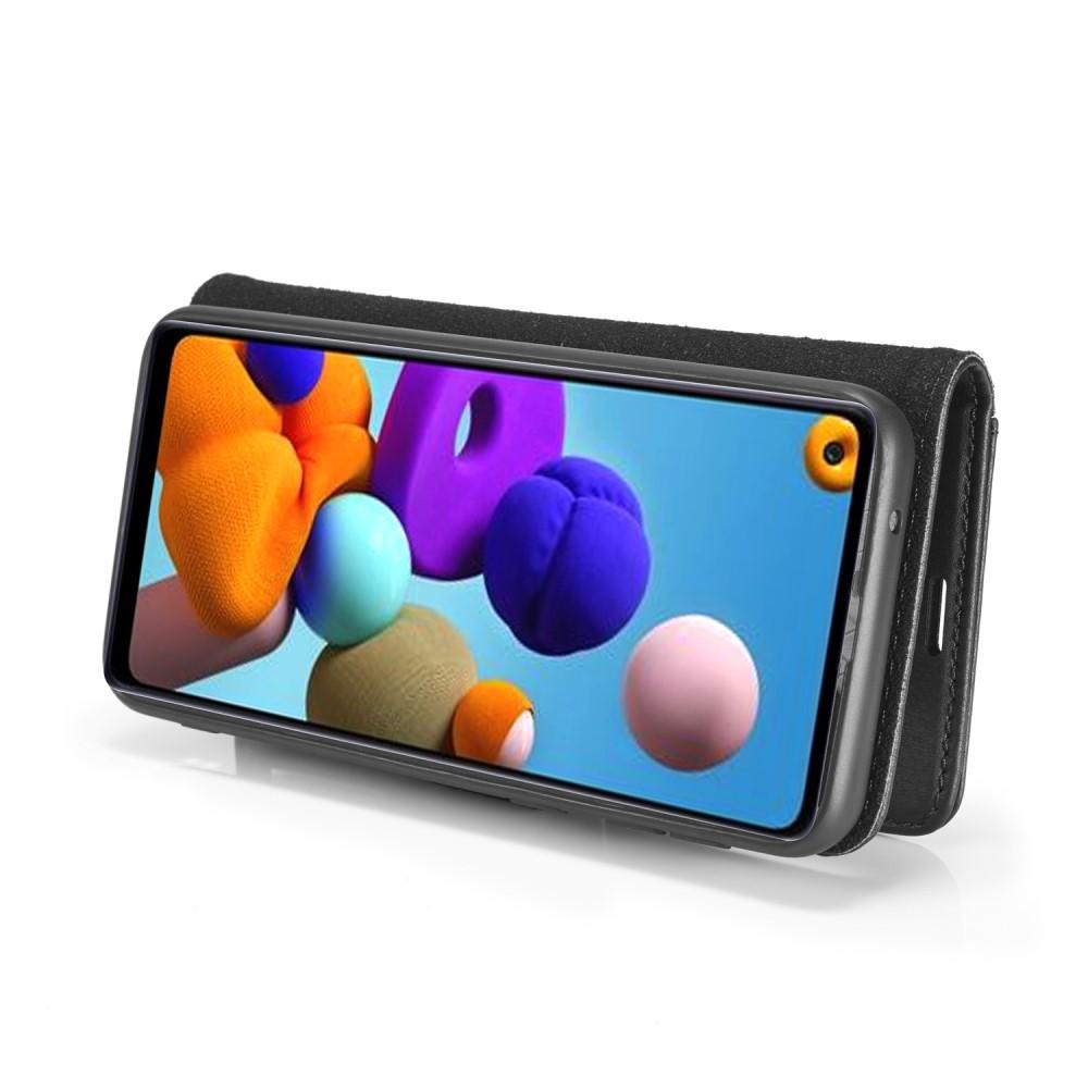 Étui portefeuille Magnet Wallet Samsung Galaxy A21s, Noir