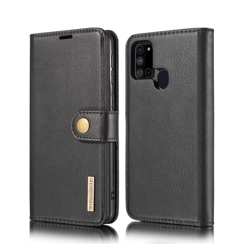 Étui portefeuille Magnet Wallet Samsung Galaxy A21s, Noir