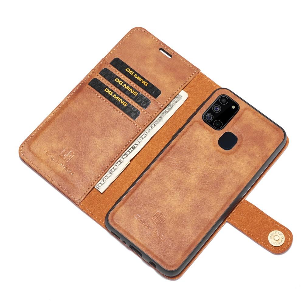 Étui portefeuille Magnet Wallet Samsung Galaxy A21s Cognac