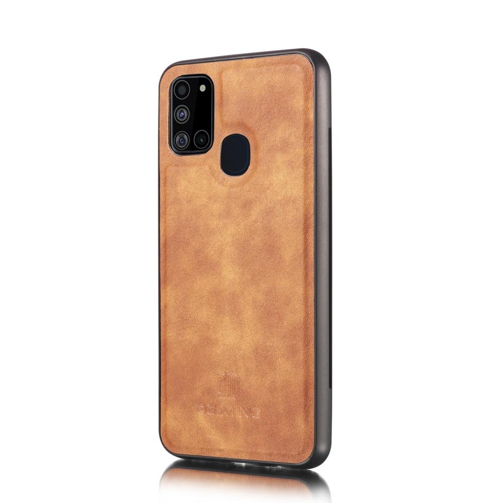 Étui portefeuille Magnet Wallet Samsung Galaxy A21s, Marron