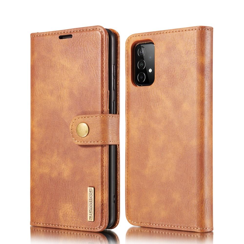 Étui portefeuille Magnet Wallet Samsung Galaxy A52 5G, Cognac