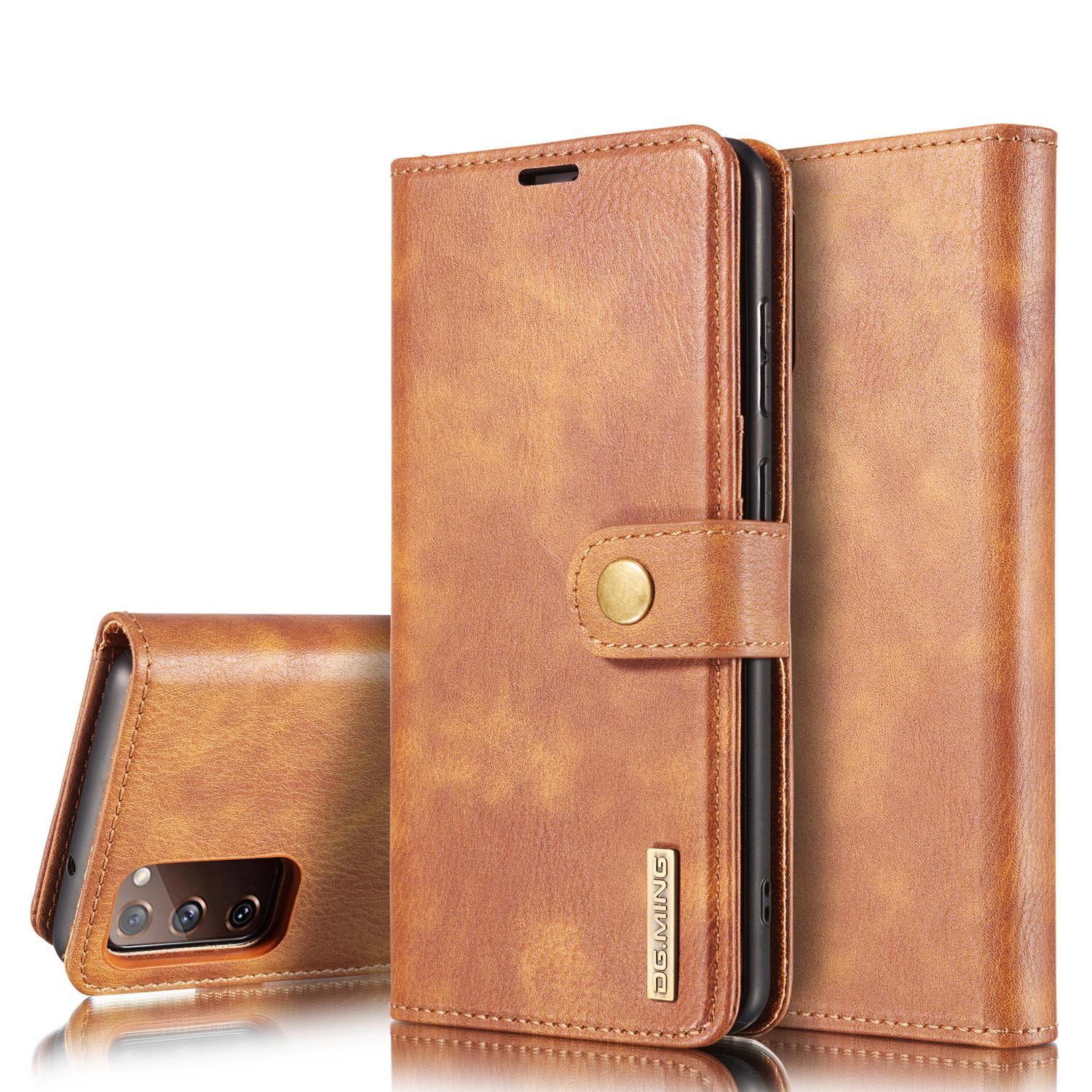 Étui portefeuille Magnet Wallet Samsung Galaxy S20 FE, Cognac