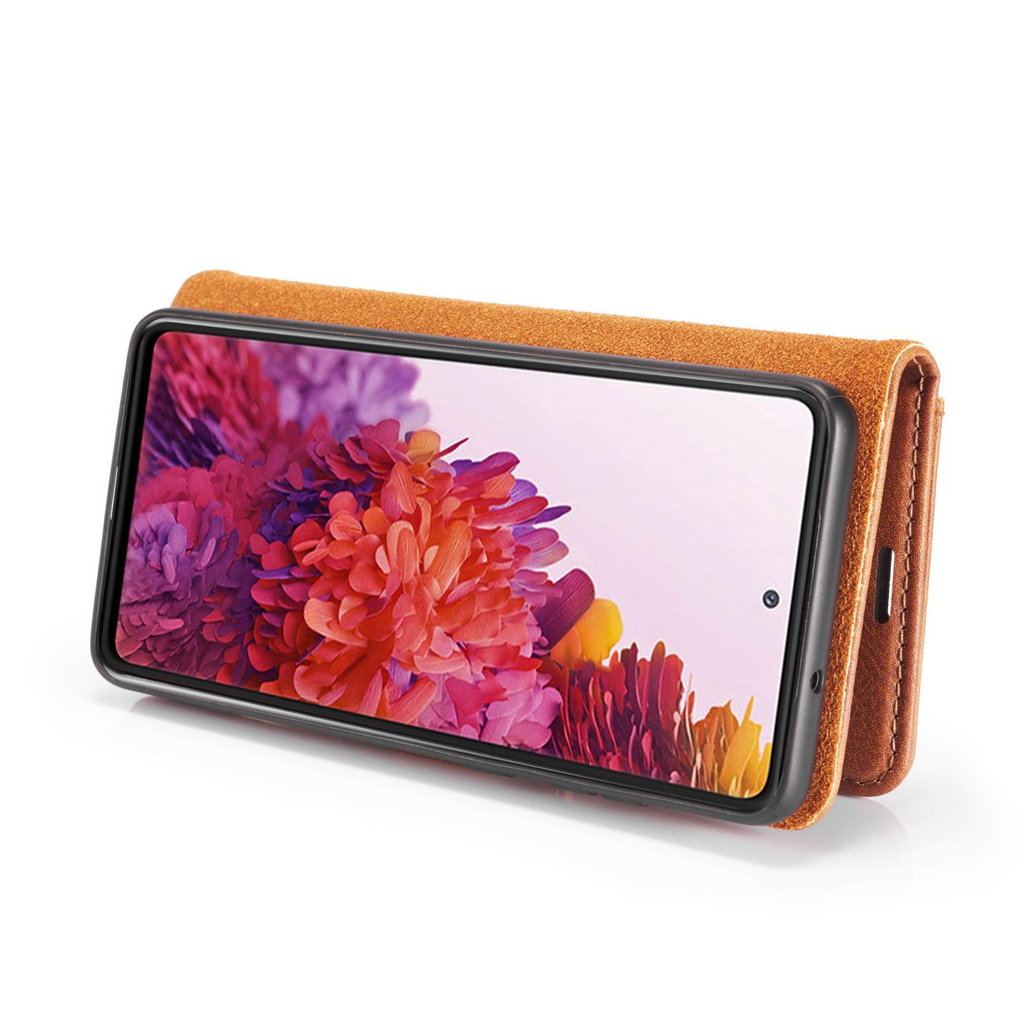 Étui portefeuille Magnet Wallet Samsung Galaxy S20 FE, Cognac