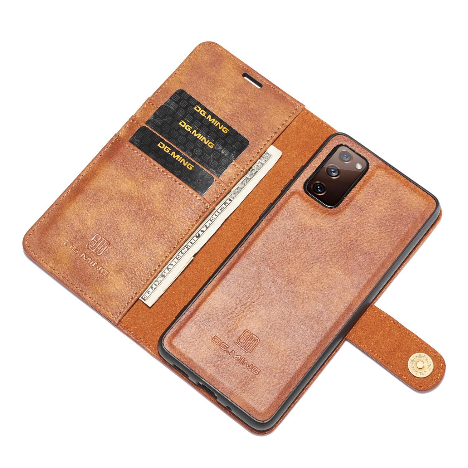 Étui portefeuille Magnet Wallet Samsung Galaxy S20 FE, Cognac
