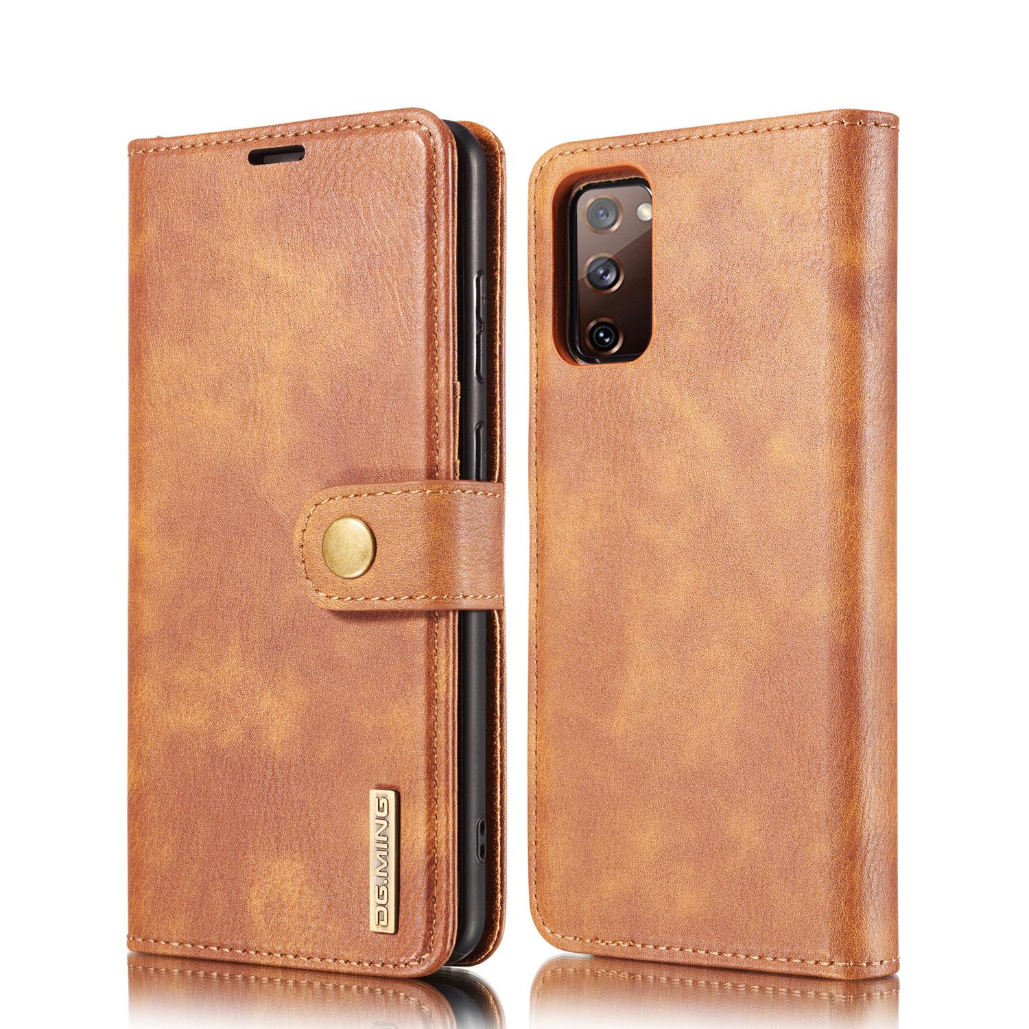 Étui portefeuille Magnet Wallet Samsung Galaxy S20 FE, Cognac
