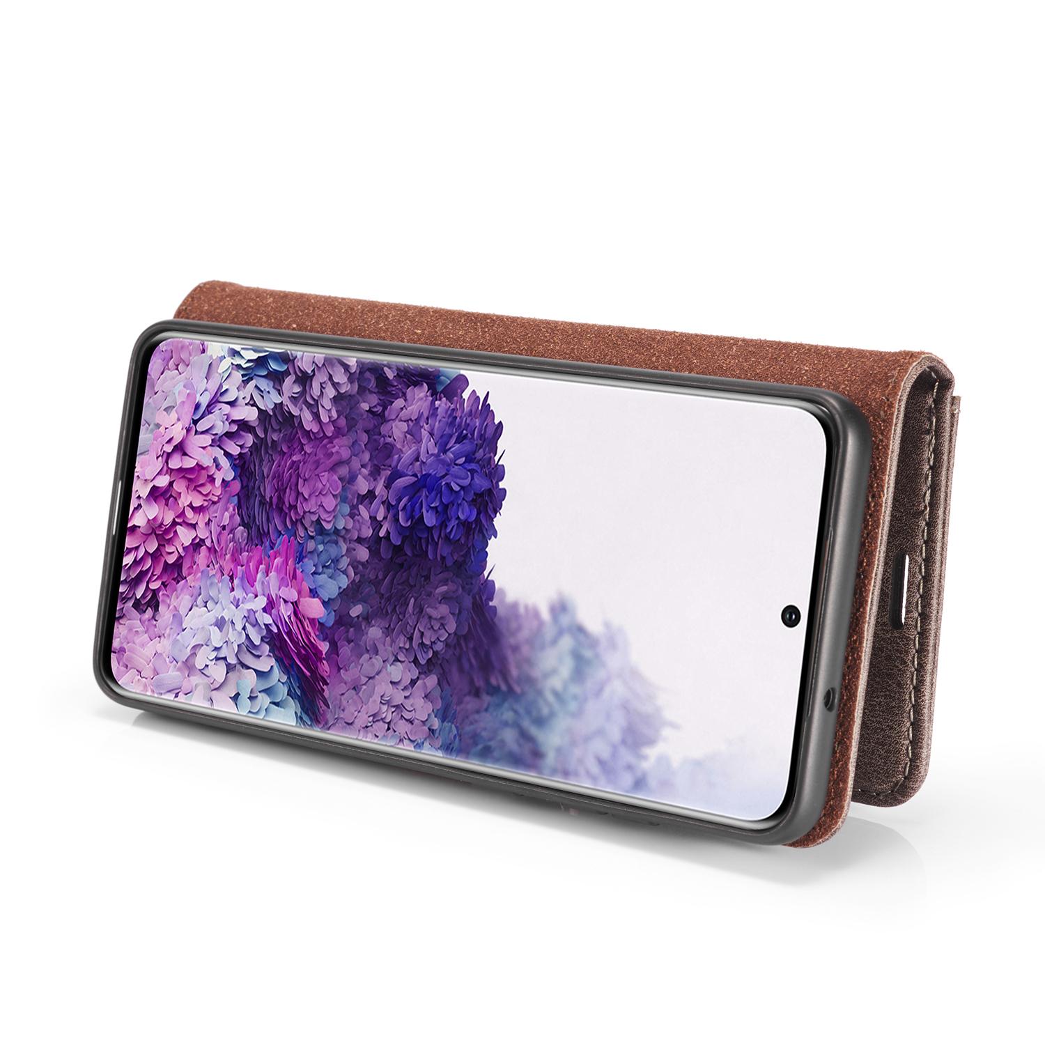 Étui portefeuille Magnet Wallet Samsung Galaxy S20 Plus, Marron