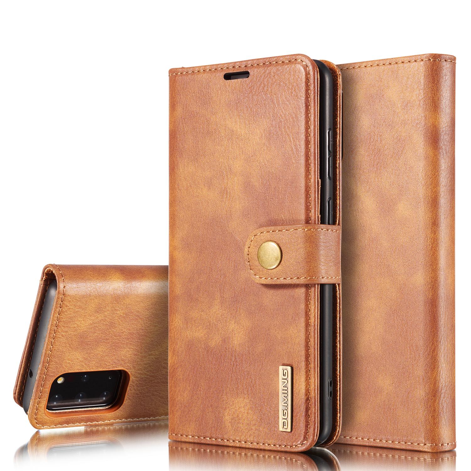 Étui portefeuille Magnet Wallet Samsung Galaxy S20 Plus, Cognac