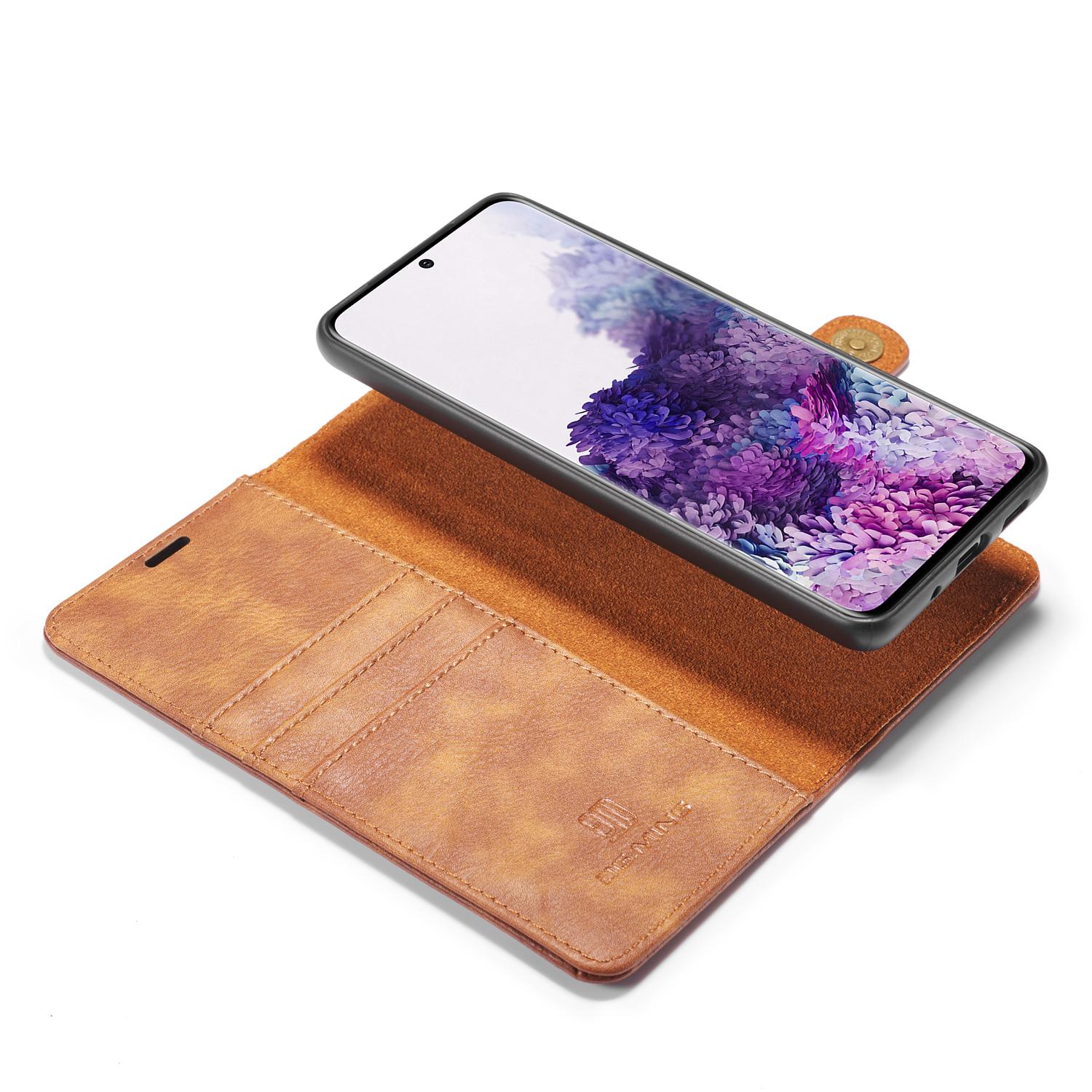 Étui portefeuille Magnet Wallet Samsung Galaxy S20 Plus, Cognac