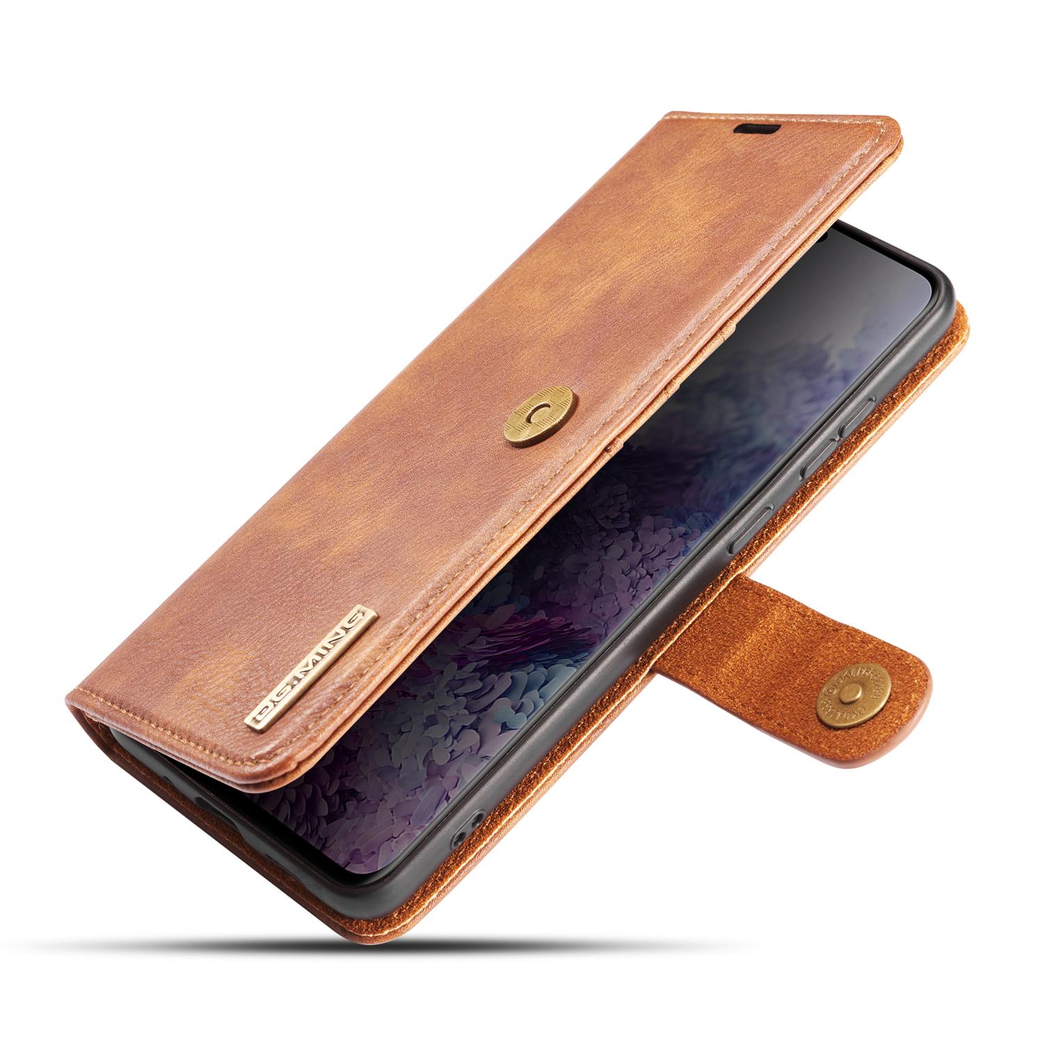 Étui portefeuille Magnet Wallet Samsung Galaxy S20 Plus, Cognac