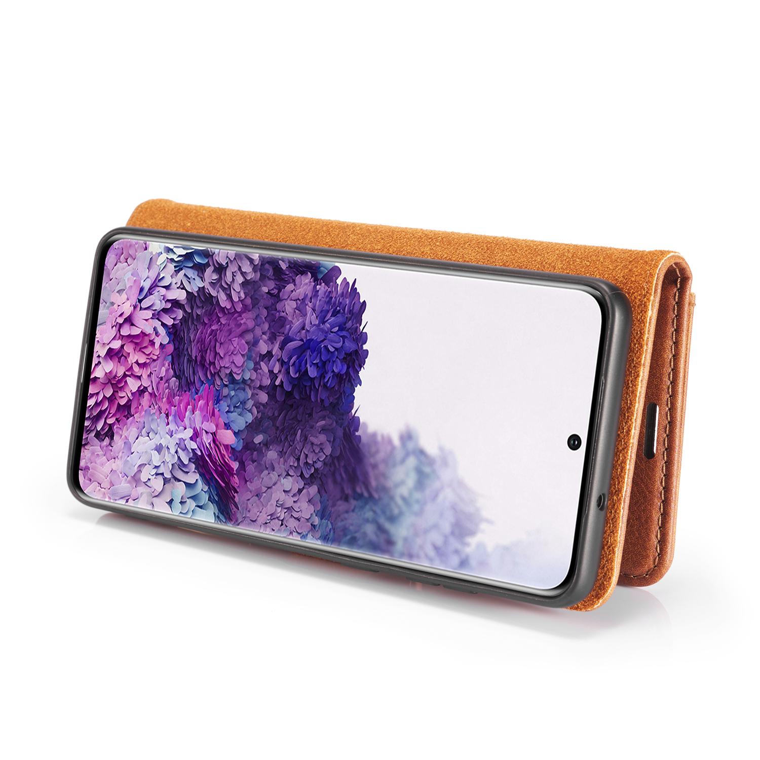 Étui portefeuille Magnet Wallet Samsung Galaxy S20 Plus, Cognac