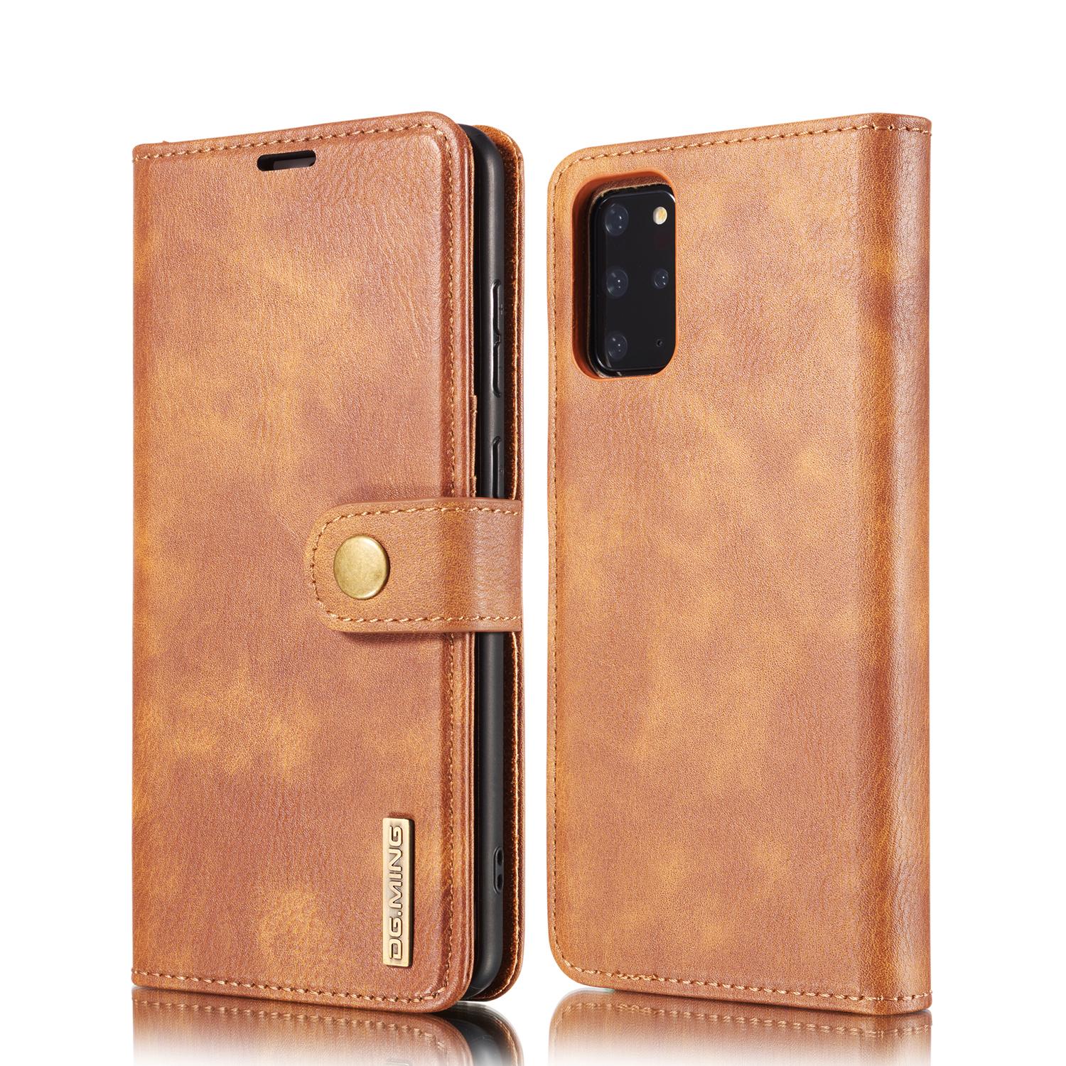 Étui portefeuille Magnet Wallet Samsung Galaxy S20 Plus, Cognac