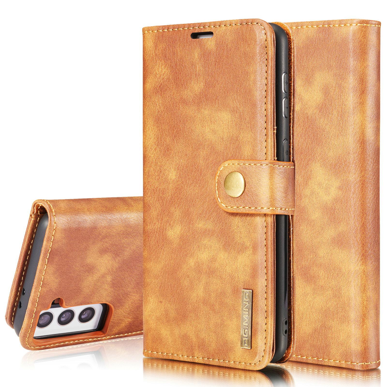 Étui portefeuille Magnet Wallet Samsung Galaxy S21, Cognac