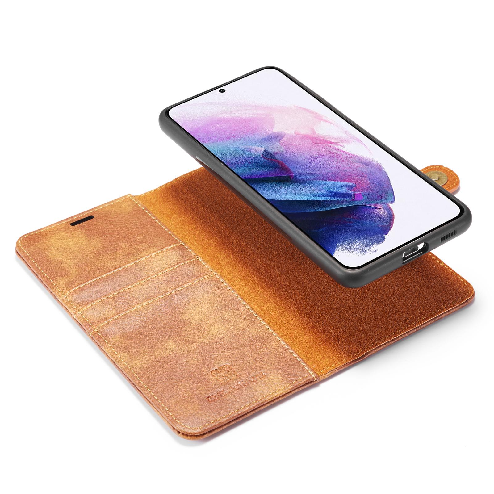 Étui portefeuille Magnet Wallet Samsung Galaxy S21, Cognac