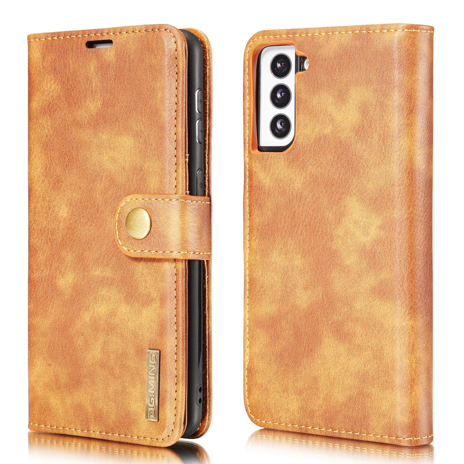 Étui portefeuille Magnet Wallet Samsung Galaxy S21, Cognac