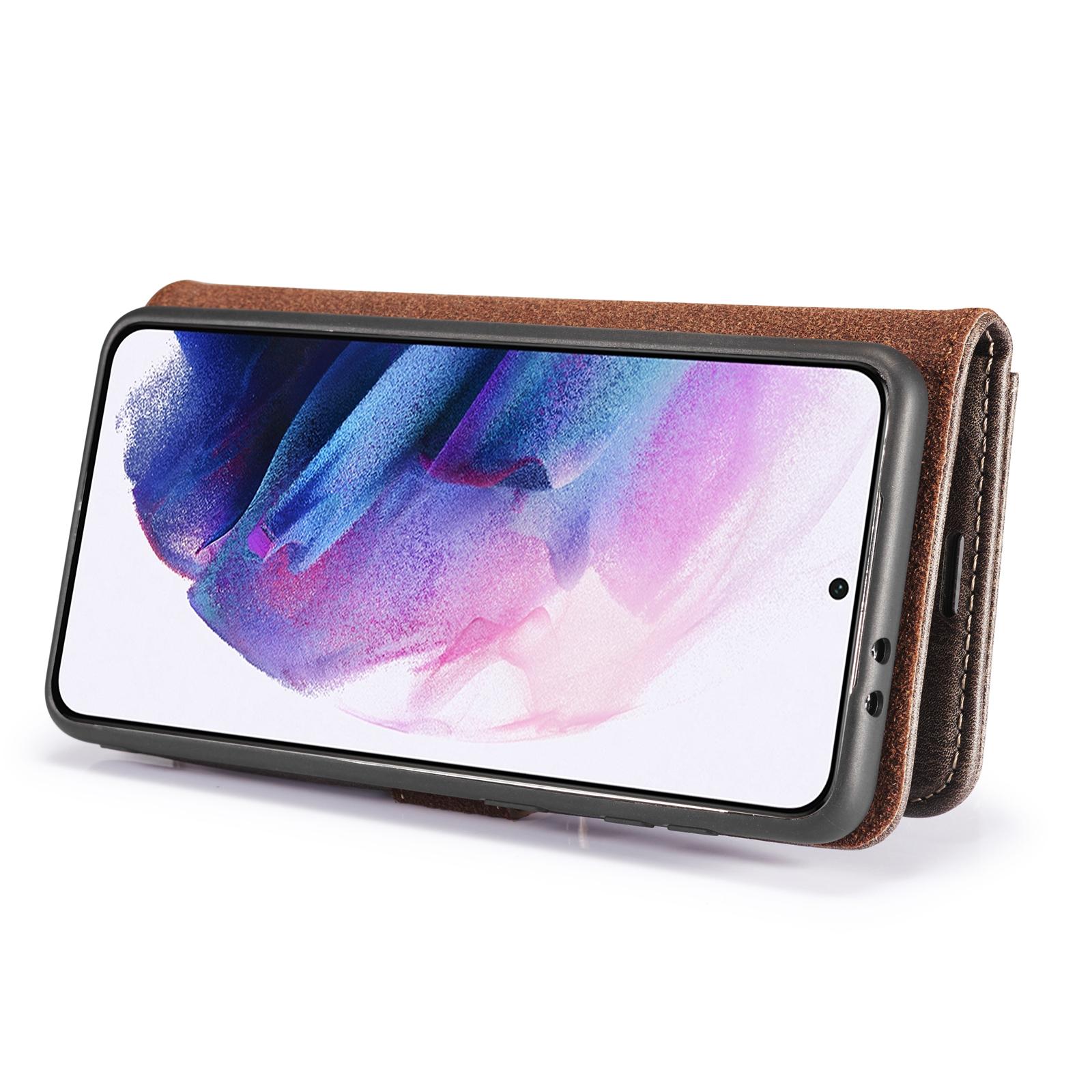 Étui portefeuille Magnet Wallet Samsung Galaxy S21 Plus Brown